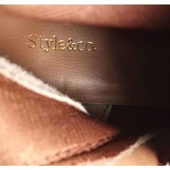 STYLE & CO. COGNAC RUDYY BOOTS SZ.6.5 NWOT. - Picture 7 of 8